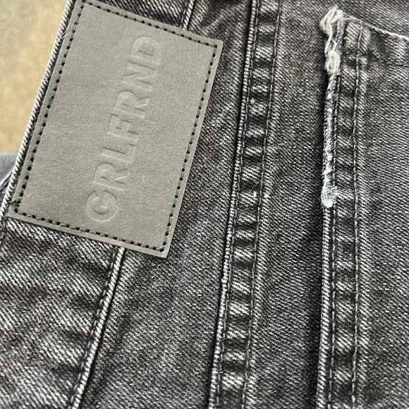 GRLFRND Black Hailey Low Rise Slim Boot Jean with Slit - Picture 9 of 9